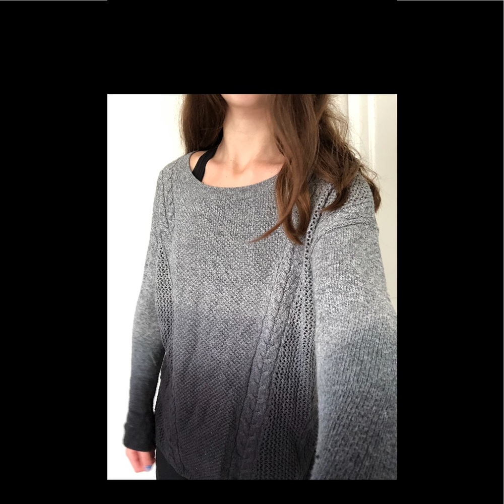 Braided ombré American eagle sweater